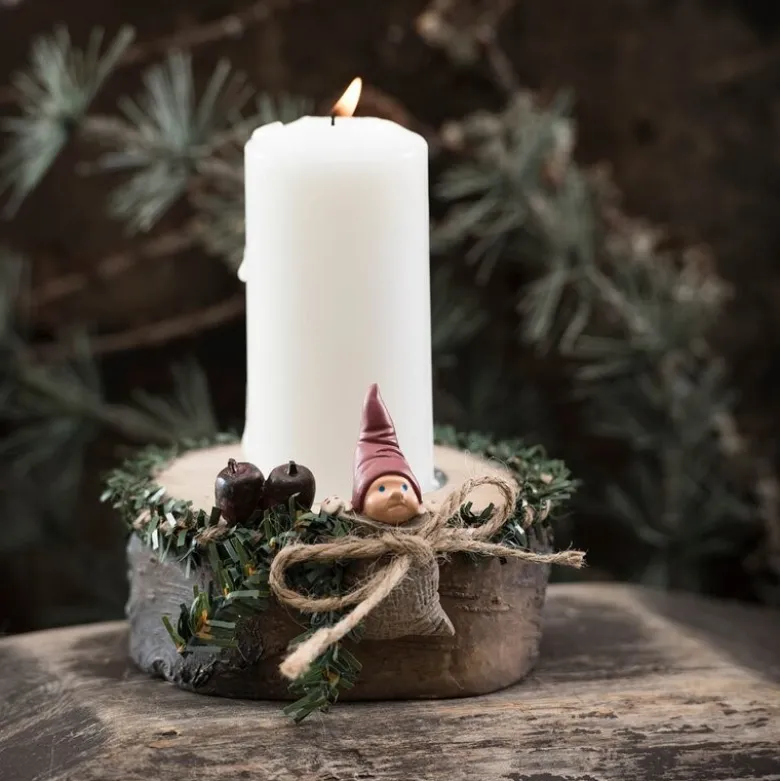 Adventslysestake stubbe 8 cm