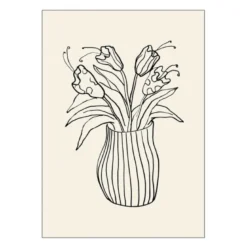 Affordable Art Prints poster 30x40 cm vase sketch