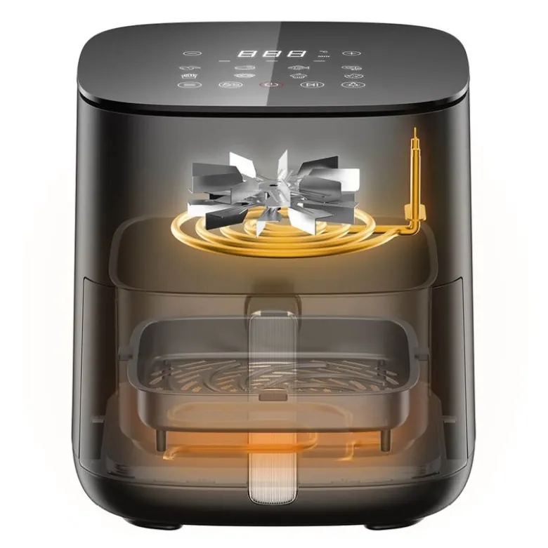 Airfryer doble varmeelementer 5L svart