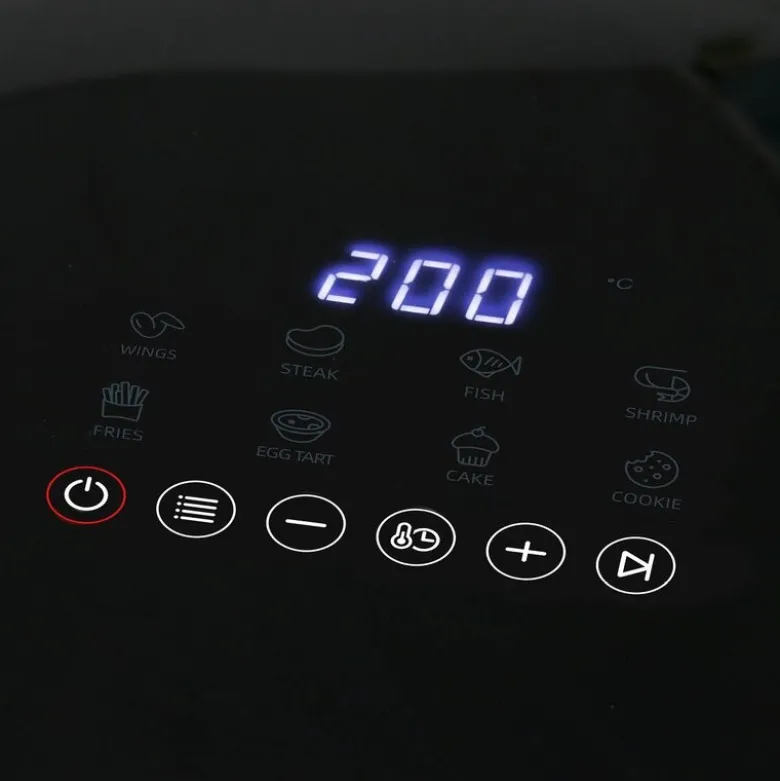 Airfryer doble varmeelementer 5L svart