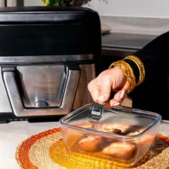 Airfryer ildfast form 2L 18x20 cm glass