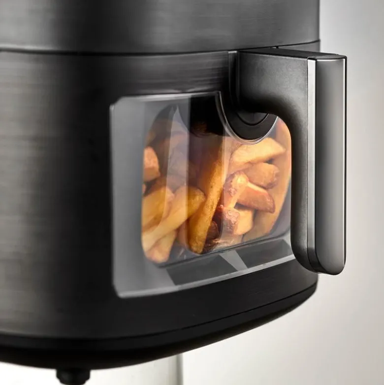 Airfryer med vindu 6,5L matt svart