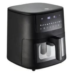 Airfryer med vindu 6,5L matt svart