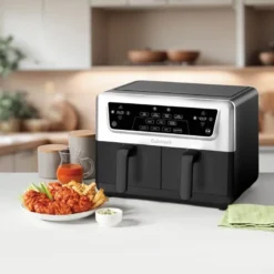 AirTwin airfryer AFD10XSSE 10,4L 2400W rustfritt stål