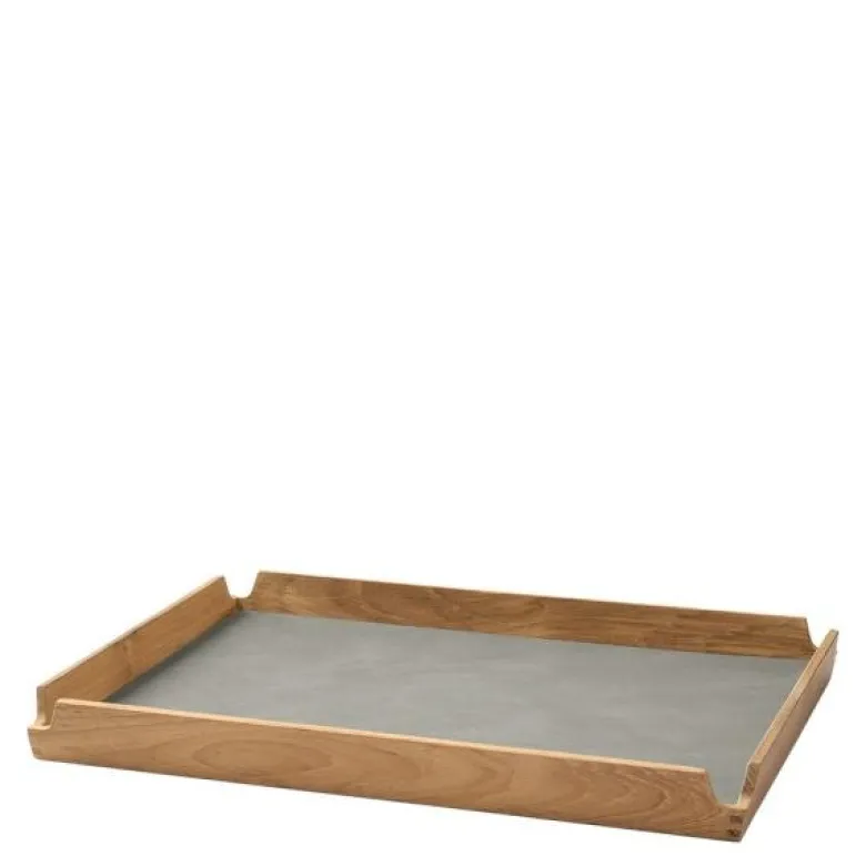 Airy teak brett medium 28x36 cm nupo lys grå