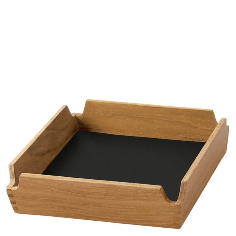 Airy teak brett 18x18 cm Black Ink