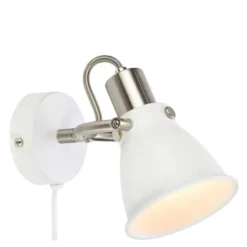 Alton vegglampe 20 cm hvit/krom