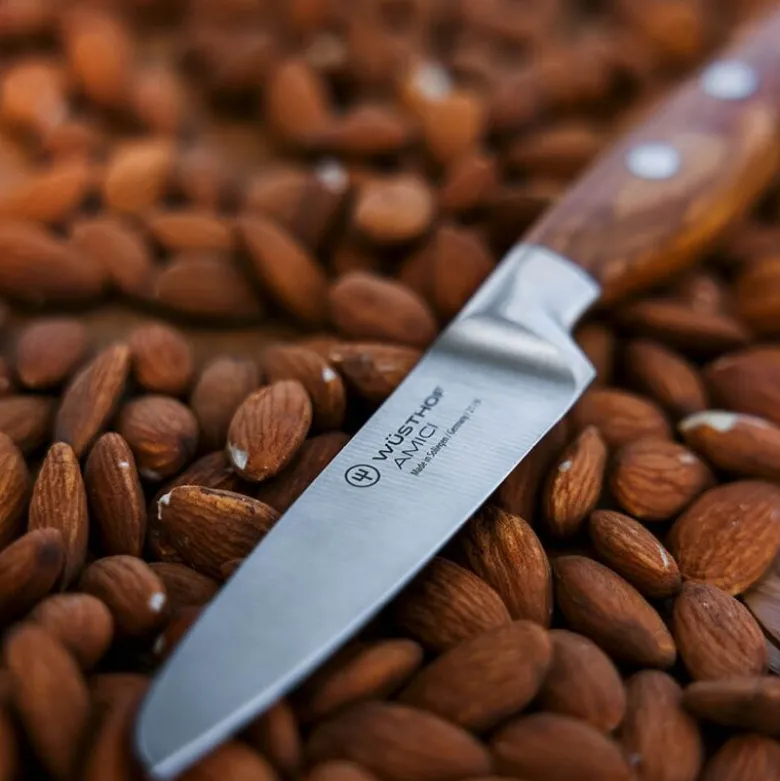 Amici skrellekniv 9 cm oliventre