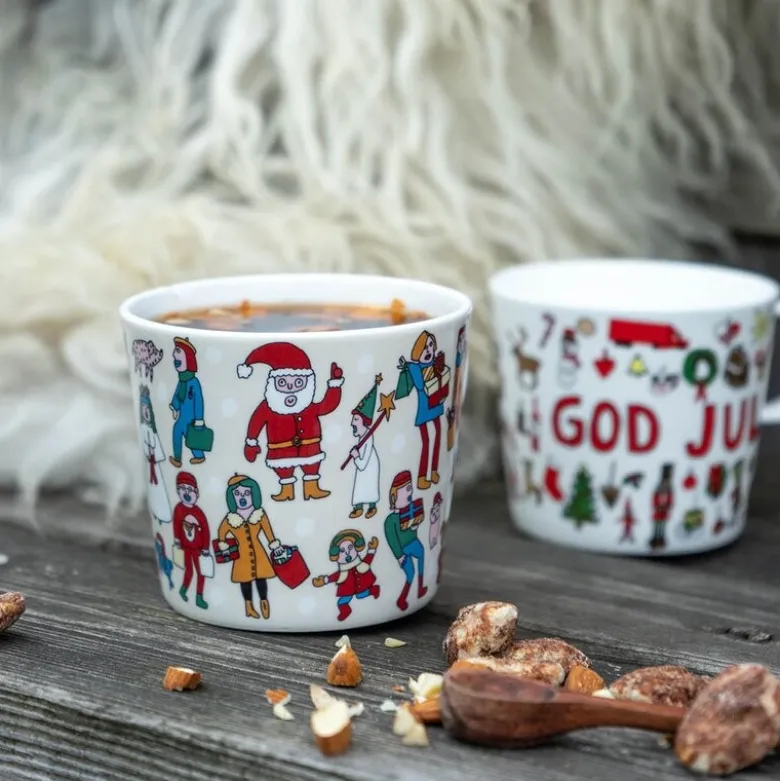 Anette Moi krus 27 cl God jul hvit
