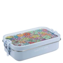 Anette Moi lunsjboks 1L Blomster bra blå