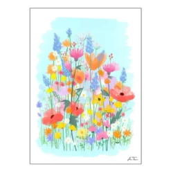 Anna Thomsen poster 50x70 cm field of flowers no3