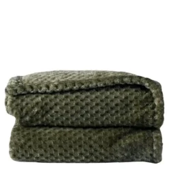 Anni fleece teppe 130x170 cm grønn