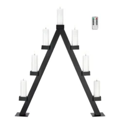 Arbor Lysestake 7 lys 85 cm svart