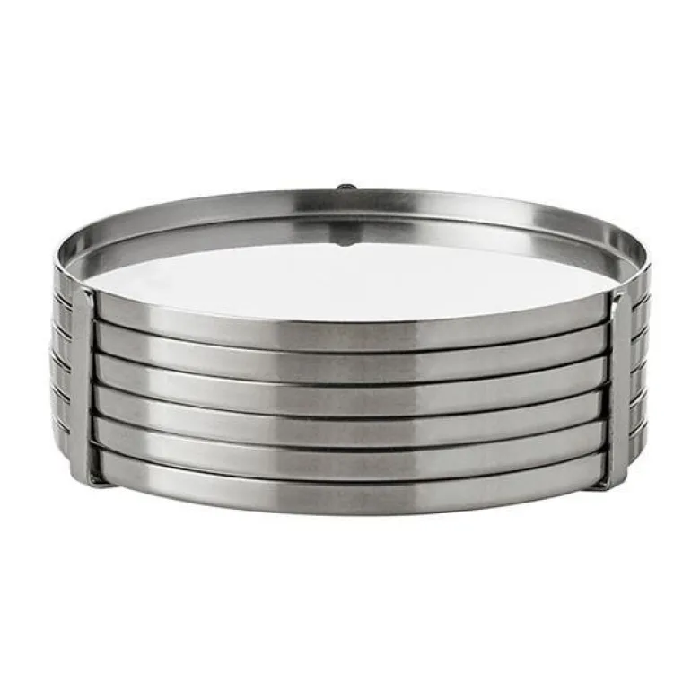 Arne Jacobsen glassbrikker 6 stk stål