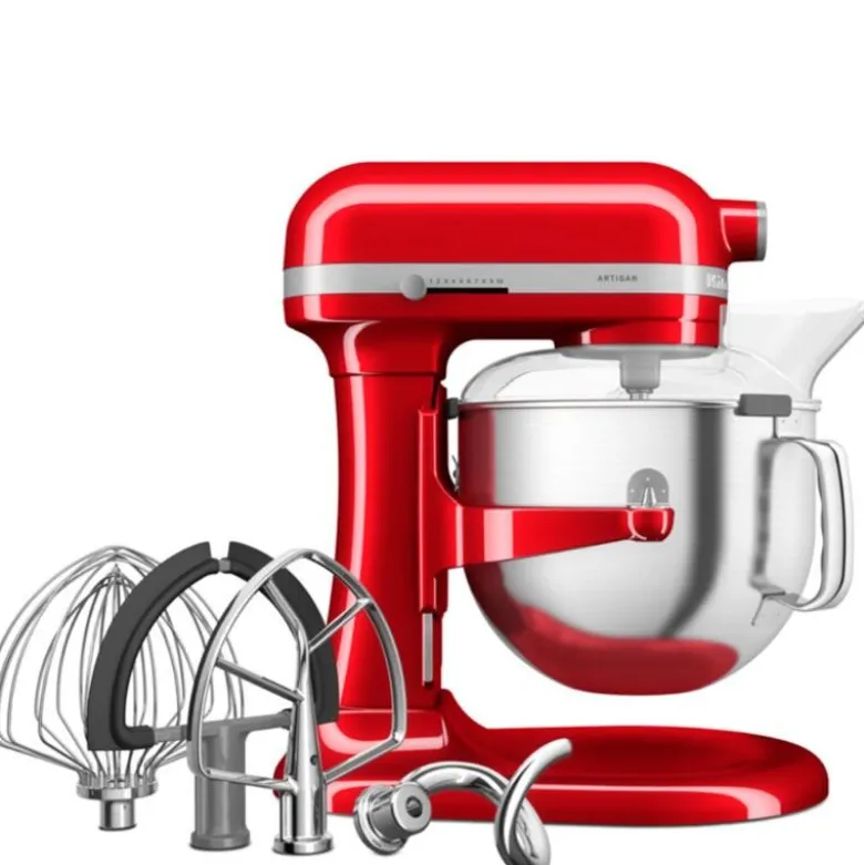 Artisan kjøkkenmaskin med bolleløft 5KSM70SHXECA 6,6L rød metallic