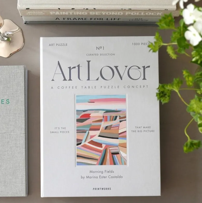 Art Lover Book puslespill morning fields 1000