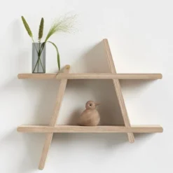A-shelf hylle 52x9x46 cm eik
