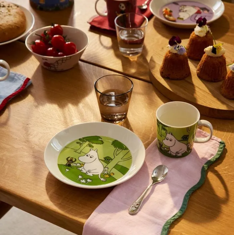 Asjett 19 cm Mummitrollet grønn