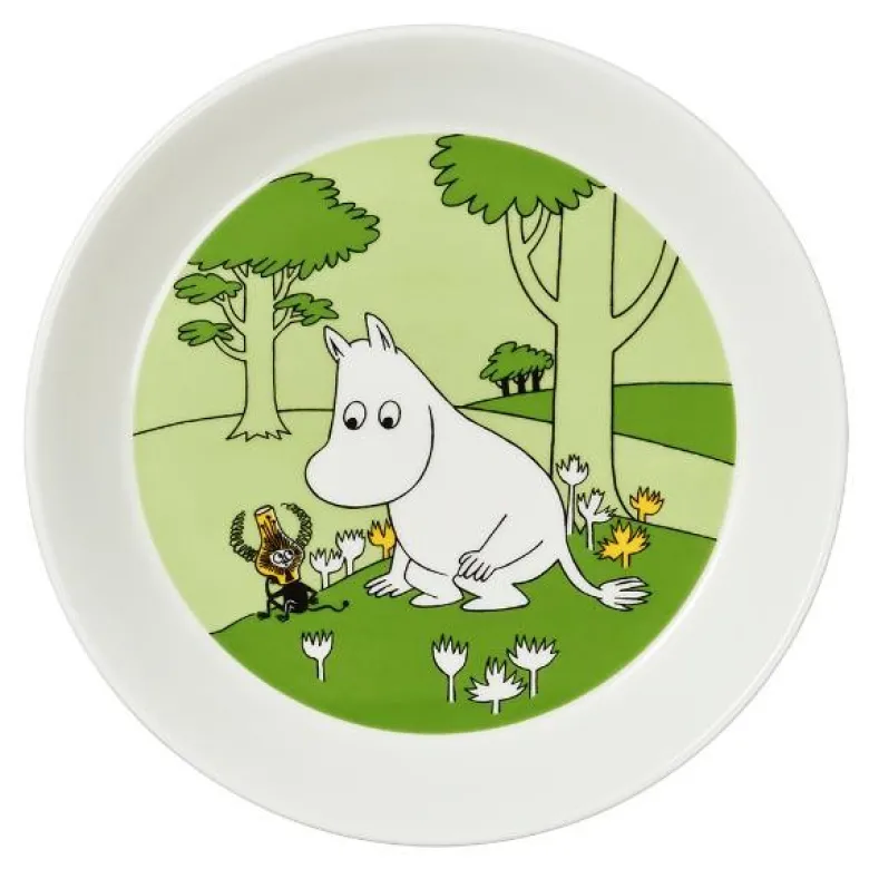 Asjett 19 cm Mummitrollet grønn