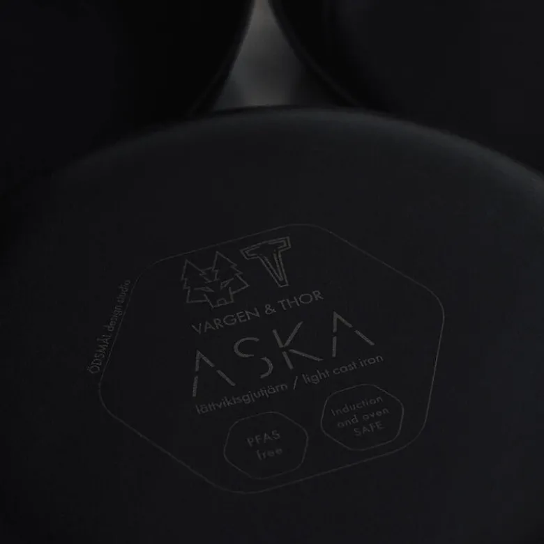 Aska støpejernspanne 28 cm svart