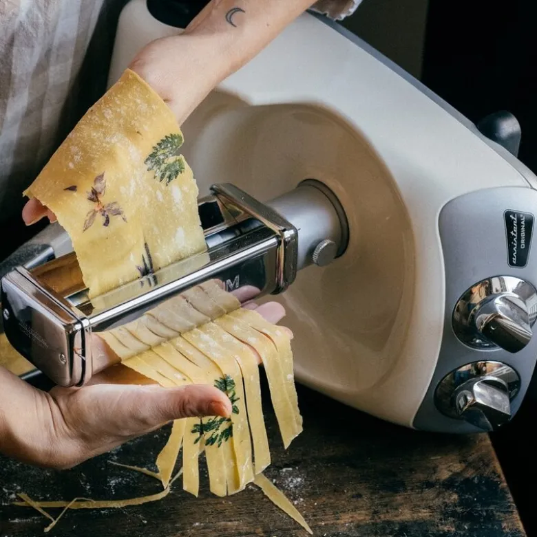 Assistent tilbehør pastavals sett lasagne og fettucine