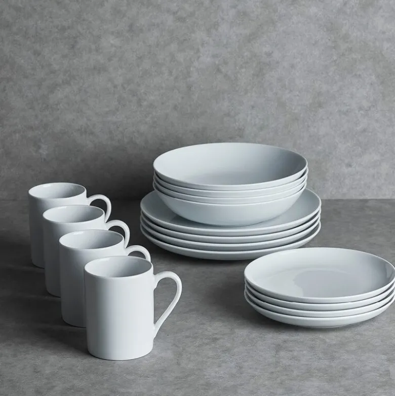 Atelier tallerken 18 cm 4 stk super white