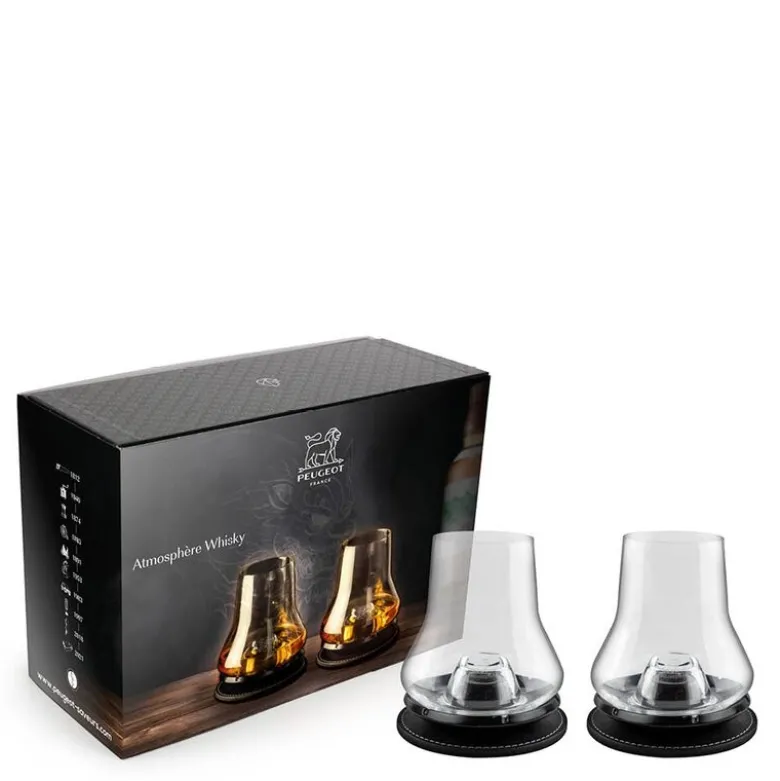 Atmosphére whisky smakingssett 4 deler svart/klar
