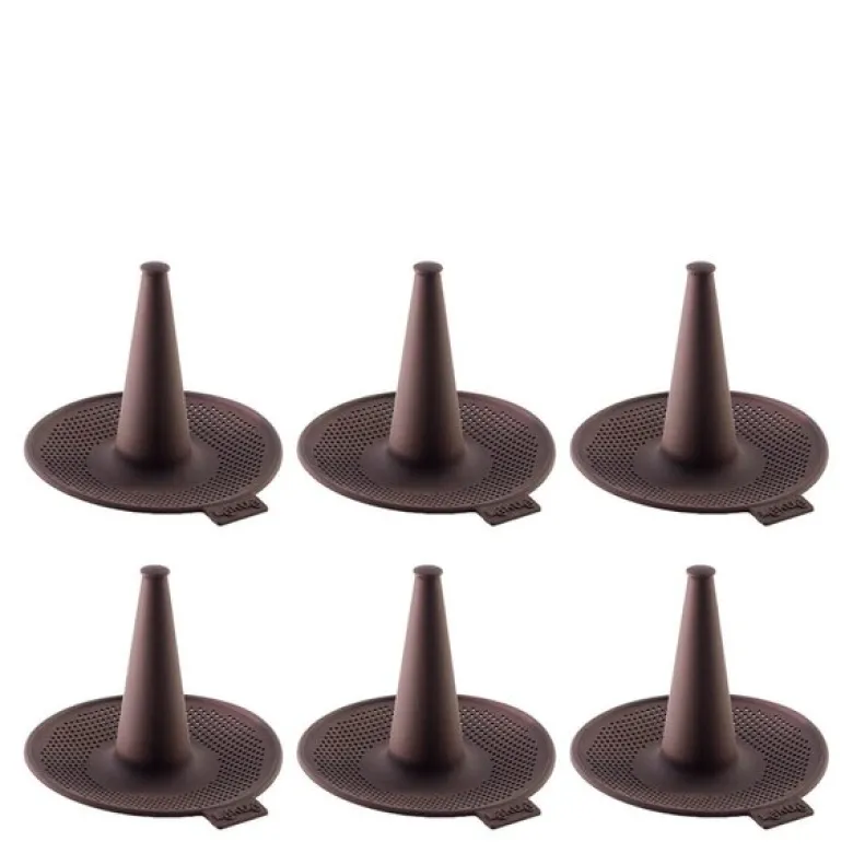 Bagelform i silikon 6 stk brun