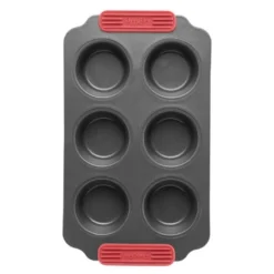 Bakeform for muffins 6 hull 36x18 cm keramisk non-stick