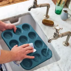 Bakeware muffinsform 12 stk blå