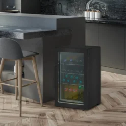 Barbecue Cooler utendørskjøleskap 63L svart
