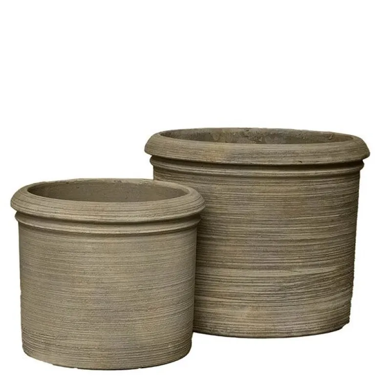 Bari blomsterkrukke 34/44 cm 2 stk terracotta brun