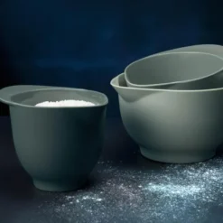 bAYk bakebolle 1,3, 2, 3L 3 stk mint, oliven, grønngrå