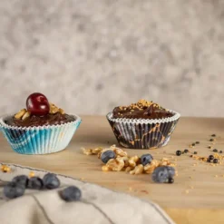 bAYk muffinsform 7 cm 50 stk blå/hvit