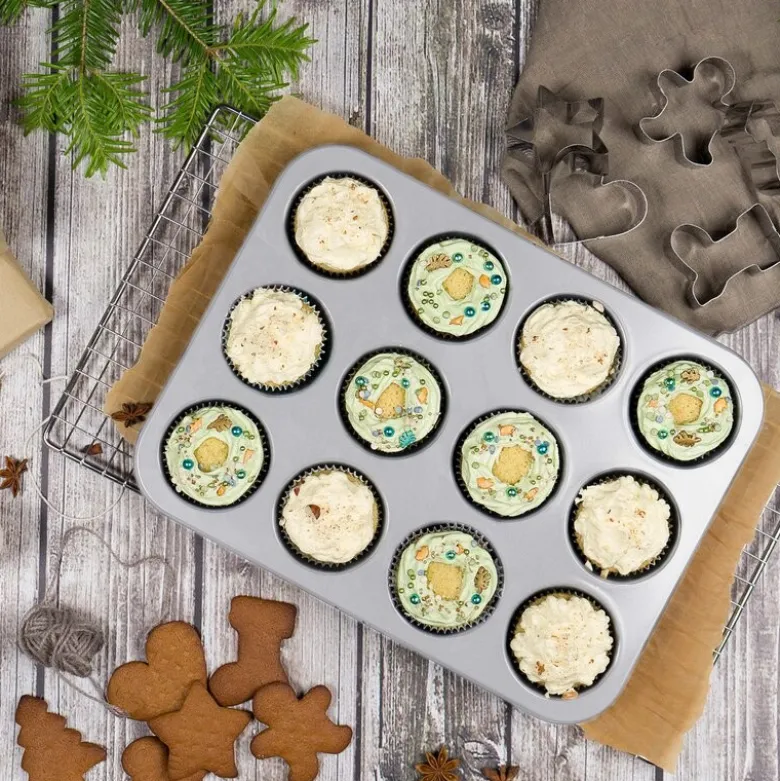 bAYk muffinsform 1L sølv
