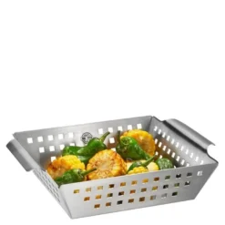 BBQ grillkurv 25x21,5 cm stål