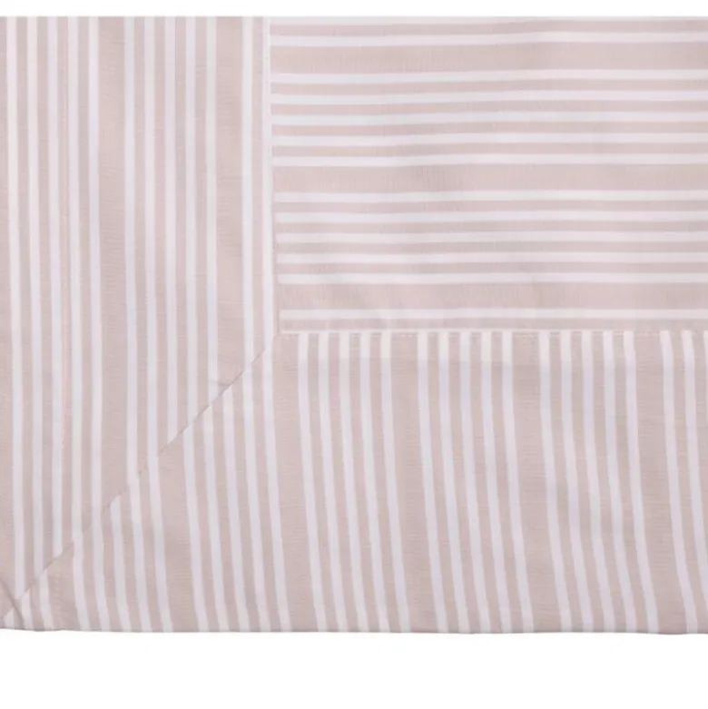 Bedding Collection dynetrekk 140x220+50x70 cm sand stripes
