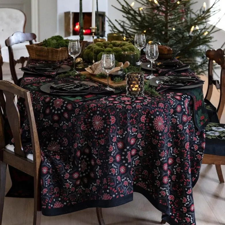 Bettys Jul duk 145x250 cm rød