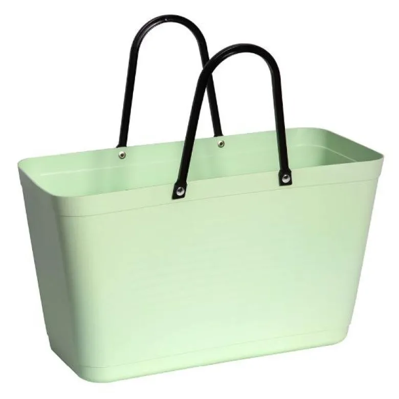 Biobased Plastic veske stor 15L lysgrønn