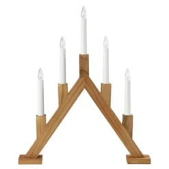 Bjurfors 5-armet adventsstake 47,5 cm beiset brun