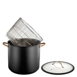 Black Copper gryte m/dampkurv 18L svart/kobber