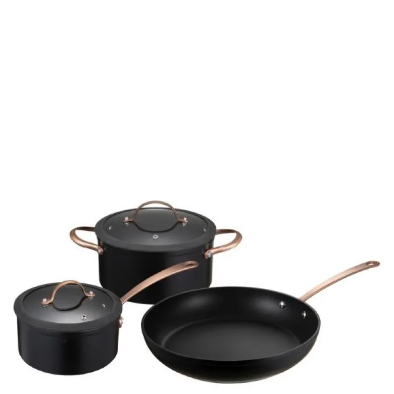 Black Copper grytesett kfcc g7 3 deler svart/kobber