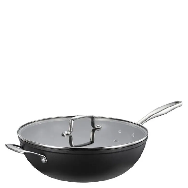 Black Line wok 30 cm svart