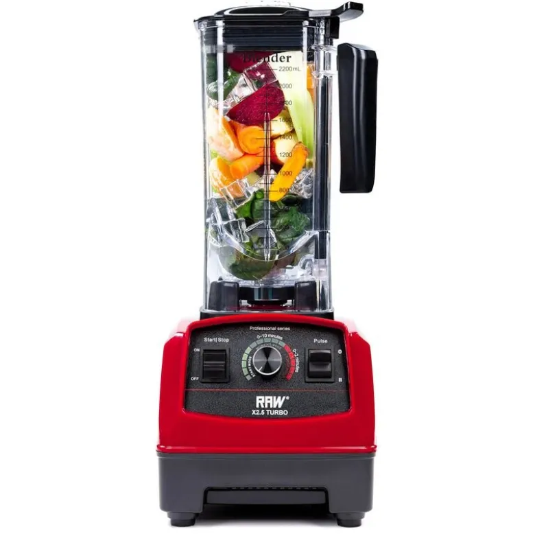 Blender X 2,5 Turbo 2L 1800W rød