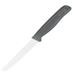 Bølget tomatkniv 11 cm grå