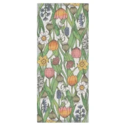 Blomsterløk bordløper 35x80 cm