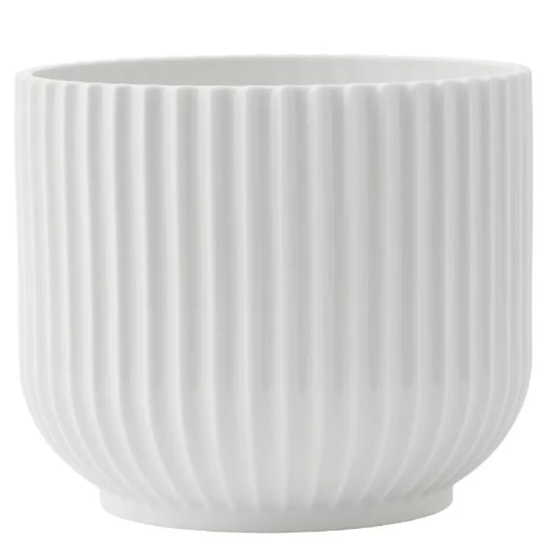 Blomsterpotte hvit 15 cm