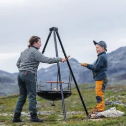 Bålpanne med stativ 170 cm