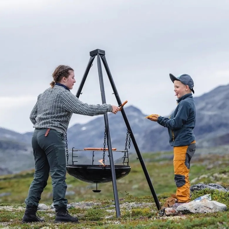 Bålpanne med stativ 170 cm
