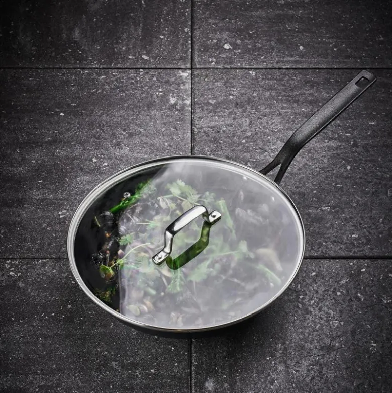 Blue Carbon wok 30,5 cm svart